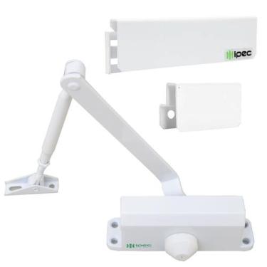 Imagem de Mola Aérea Hidráulica Branca F3 Suporte Porta De Vidro Até 65kg - IPEC