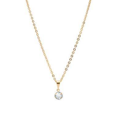 Imagem de Colar com Pingente de Ponto de Luz Folheado A Ouro 18k - Milena Joias