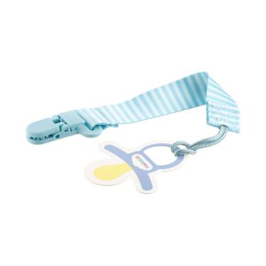 Imagem de Prendedor de Chupeta Clips Menino 14cm Listras Azul-Pimpolho