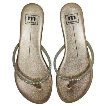 Imagem de Chinelo De Dedo Feminino Rasteirinha Moleca Brilho 5557.103