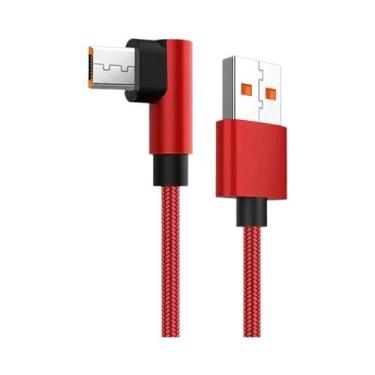 Imagem de Cabo Micro USB De Carregamento Rápido 2.4A 90 Graus Para Samsung S7 Xi