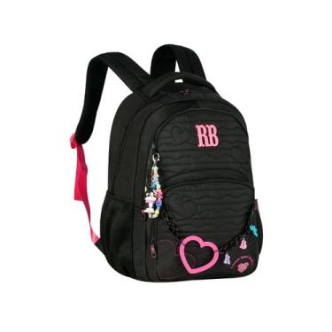 Imagem de Mochila Costas Rebecca Bonbon Meninas Passeio Teen Escolar, Preto