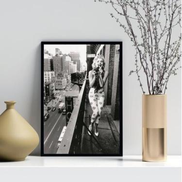 Imagem de Quadro Marilyn Monroe Com Câmera Fotográfica 45X34Cm - Quadros On-Line