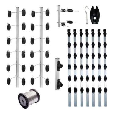 Imagem de Kit Acessórios para Cerca Elétrica Industrial Haste Fio 0 90mm - RISSU