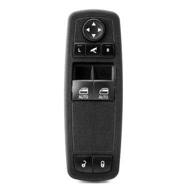 Imagem de Interruptor de janela lateral do motorista com espelho dobrável automático de 2 portas para Ram 1500, 2013-2018 Ram 2500 3500 2013-2018 - Botão de controle do interruptor de fechadura principal