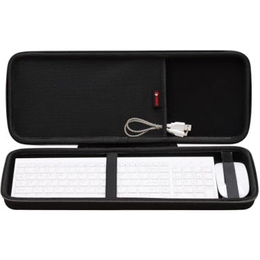 Imagem de XANAD Capa com teclado 75% de 84 teclas, para Keychron K2 versão 2/K2/Q1/V1, ASUS ROG Azoth 75%, Aula F75 Pro, Redragon K673 Pro (preto) – Interior: 43,4 cm x 15,5 cm x 3,3 cm