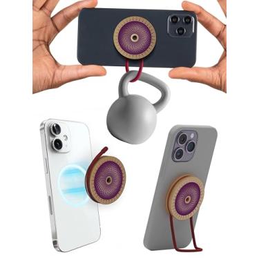 Imagem de IMStick Suporte de telefone magnético versátil Pro Grip & Go com sucção segura de rotação de 360° para superfícies lisas como espelhos de vidro, painéis de parede