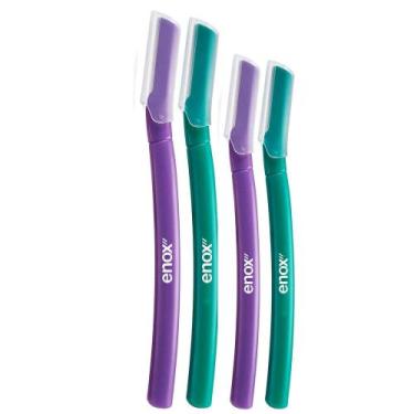 Imagem de Navalha de Depilar Sobrancelha e Dermaplaning Faciel Kit C/4 Enox