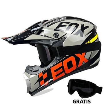 Imagem de Capacete Profissional De Motocross Off-Road Leve Com Certificação DOT,