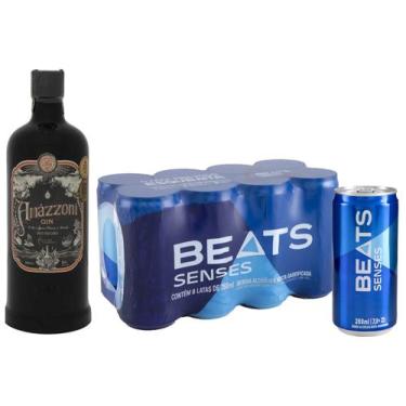 Imagem de Kit Gin Amázzoni Rio Negro 750ml + Drink Pronto - Beats Senses 269ml L