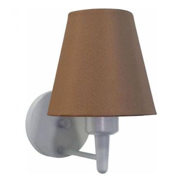 Imagem de Arandela Parede Vivare Md-2004 Cinza Cúpula Em Tecido - Bivolt Cinza-caqui 127-220v