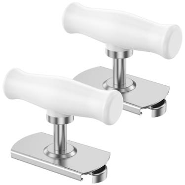 Imagem de KTZCTPCA Abridor de pote de 2 peças para mãos fracas, ferramenta de abridor de tampa de lata Athritis sem esforço, tampa potente e chave de frasco, abridor de frascos Athritis sem esforço com base