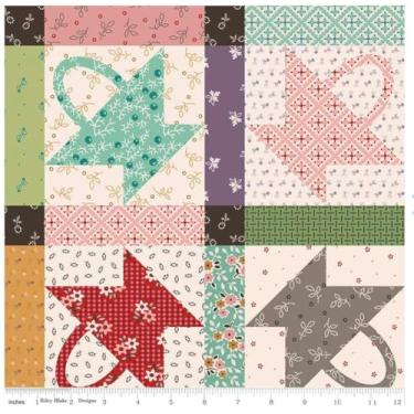 Imagem de Coleção de tecidos Gentler Times por Lori Holt da Bee in My Bonnet and It's Sew Emma | Riley Blake Designs | Precortes, kits e noções para acolchoamento, costura e decoração de casa (Home DÉCOR Gather