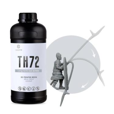 Imagem de Resina de impressora 3D RI RESIONE TH72 Flexível Resistente 1 kg Cinza