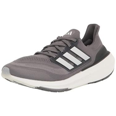 Imagem de adidas Tênis de corrida masculino Ultraboost Light Legacy, Cinza/branco/cinza, 40