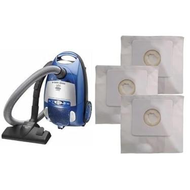 Imagem de SACO FILTRO DESCARTÁVEL PARA ASPIRADOR DE PÓ BLACK&DECKER B&D LAS 3000 PHILCO 1640 Contém 3 unidades