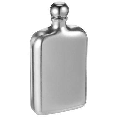 Imagem de Garrafa de vinho de titânio, garrafa de vinho de titânio de 227 g, frasco de licor leve para acampamento ao ar livre, piquenique, viagem, bandeira de bolso, pote de vinho plano esportivo para beber