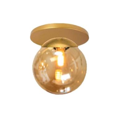 Imagem de Plafon Jabuticaba Dourado Fosco 12,5x12cm  Bivolt 