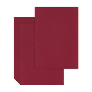 Imagem de 25 peças de quadro de livros, placa de fichário, placa de capa, aglomerado resistente para encadernação de livros, papelão DIY (vinho, A5 80PT)