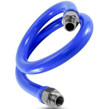 Imagem de Conector móvel azul para cozinhas comerciais de 3/10.2 cm x 121.9 cm