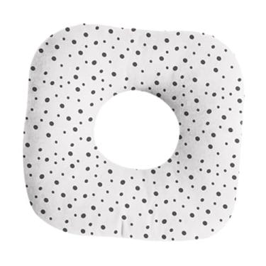 Imagem de KiBcsLic Travesseiro para piercing de orelha, travesseiro em formato de rosquinha com furo, almofada lateral macia e moderna para dormir, protetor auricular, Ponto