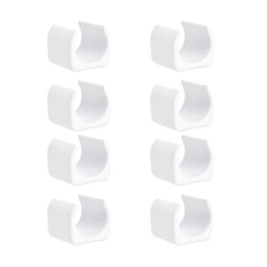 Imagem de Kit 8 Peças Proteção Para Pés Cadeiras 19mm Branco - 2308 Mor