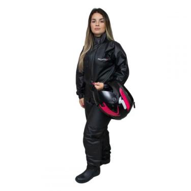 Imagem de Capa De Chuva Moto Motoqueiro Pioneira Pvc Combate Feminina - GG, GG