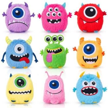 Imagem de Chaveiros de bichos de pelúcia Libima Fluffy Monsters 8 cm 9 unidades