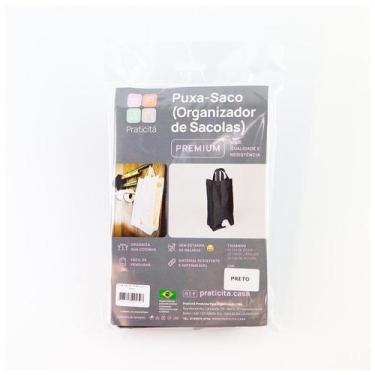 Imagem de Puxa sacos organizador premium preto - PRATICITA