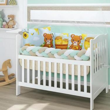 Imagem de Kit Berço 10 Peça Baby Dream Super Macio E Prático Para Bebê - De Luca