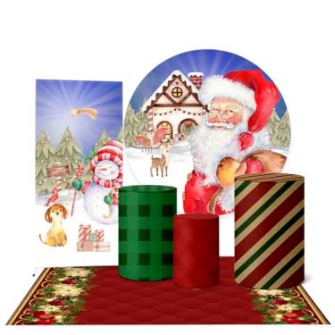 Imagem de Trio Capas Cilindro + Painel + Lateral e Tapete Natal (K3NAT0001)