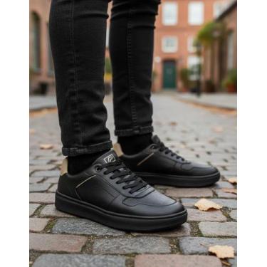 Imagem de Tênis Casual Pádua Lecce Cadarço Elástico Macio Masculino - Pádua Calç