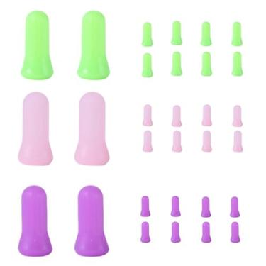 Imagem de Massageador de ventosas de silicone de beleza facial com 3 cores - Mini terapia de ventosas para rosto e olhos, ferramentas anticelulite a vácuo