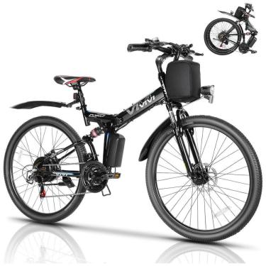 Imagem de VIVI Bicicleta Elétrica Motorizada 21 Velocidades e 3 Modos, 350W, Preta