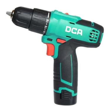 Imagem de Furadeira e parafusadeira 3/8 a bateria 12v duplo torque dca 18+1 velo