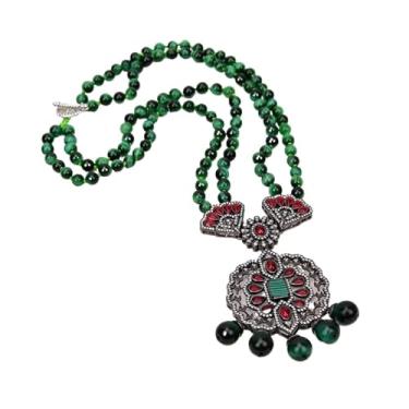 Imagem de SQGGMOAUSC Conjunto de bisel verde olho de tigre bronze banhado a ouro zircão pave conector conjunto de brincos, One Size, Ágata