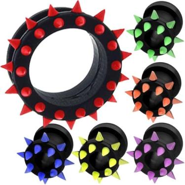 Imagem de (APENAS 1 par) alargador de orelha de silicone flexível de silicone para túnel de orelha tamanho disponível de 2 g (6 mm) a 26 mm. Escolha o tamanho e a cor, 11/16 = 18mm, Silicone