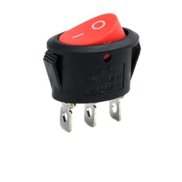Imagem de Interruptor elíptico tipo navio KCD1-115 KCD1-115 de 3/2 pinos de segunda e terceira marchas com luz LED (R 3 F 2 G)
