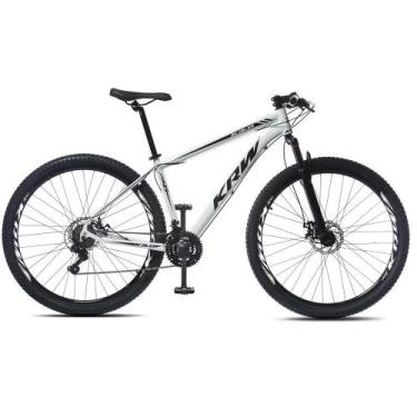 Imagem de Bicicleta Aro 29 KRW Alumínio 27 Vel Freio a Disco R27, 21, Branco, Pr
