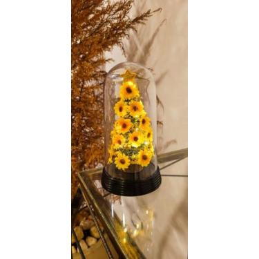 Imagem de Luminária Árvore de Natal com Girassóis Encantados Girassol - Amor Lin