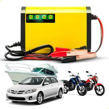Imagem de Carregador Bateria Automotivo 12v Carrega Bateria De Carro - Genérica