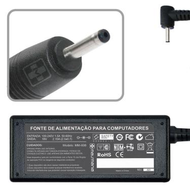 Imagem de Fonte Carregador P/ Notebook Asus 19V 2.10A 40W MM608 Mais Mania