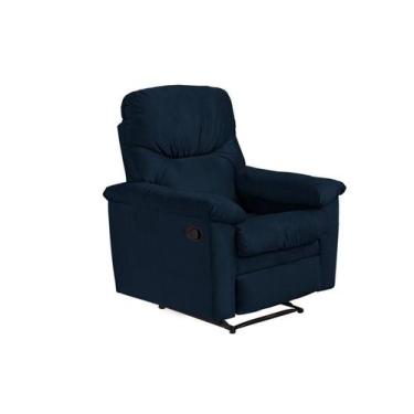 Imagem de Poltrona do Papai Luxo Premium Reclinavel Audi Matrix, SUEDE AZUL