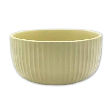 Imagem de Bowl Tigela Cumbuca De Cerâmica Bege 12cm Salada Fruta