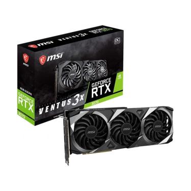 Imagem de Placa de Vídeo MSI GeForce RTX 3070 Ventus 3X OC, 8GB GDDR6, 256-Bit, 1770MHz Boost, HDMI, 3xDP, PCIe 4.0, 912-V390-007