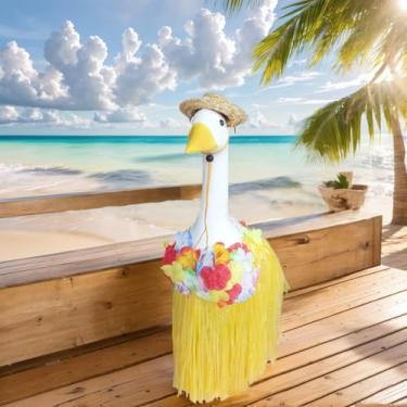 Imagem de Roupa de ganso para alpendre, saia havaiana de verão, roupas de fantasia de ganso para decoração de pátio ao ar livre