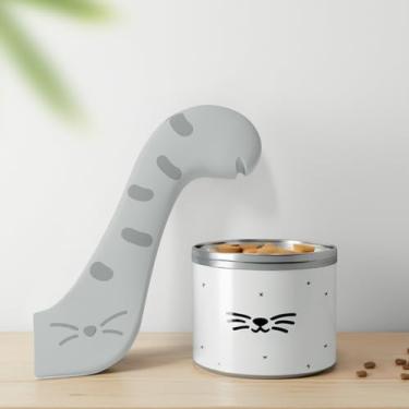 Imagem de Colher de comida úmida para gatos para animais de estimação, abridor de latas, colher para animais de estimação