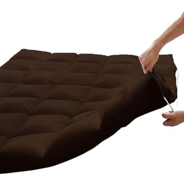 Imagem de Protetor Colchao Solteiro Pillow Top Veludo Toque Suave Impermeavel (Marron)