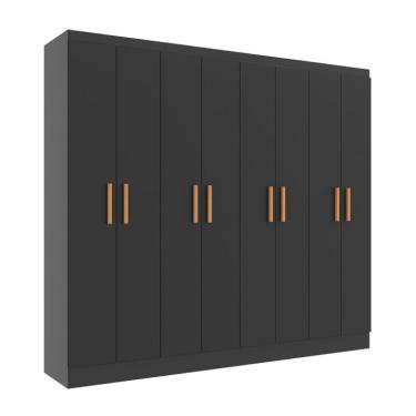 Imagem de Guarda-Roupa Casal Paris 8 Portas Preto