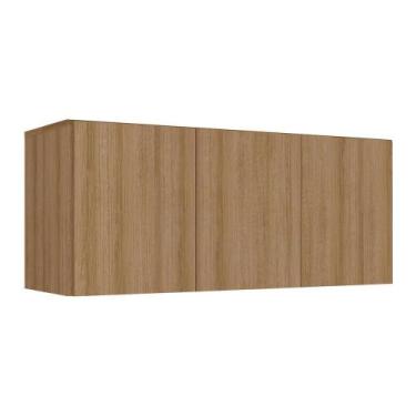 Imagem de Armário De Lavanderia Aéreo Multiuso 3 Portas Multimóveis Mp5041 Rusti